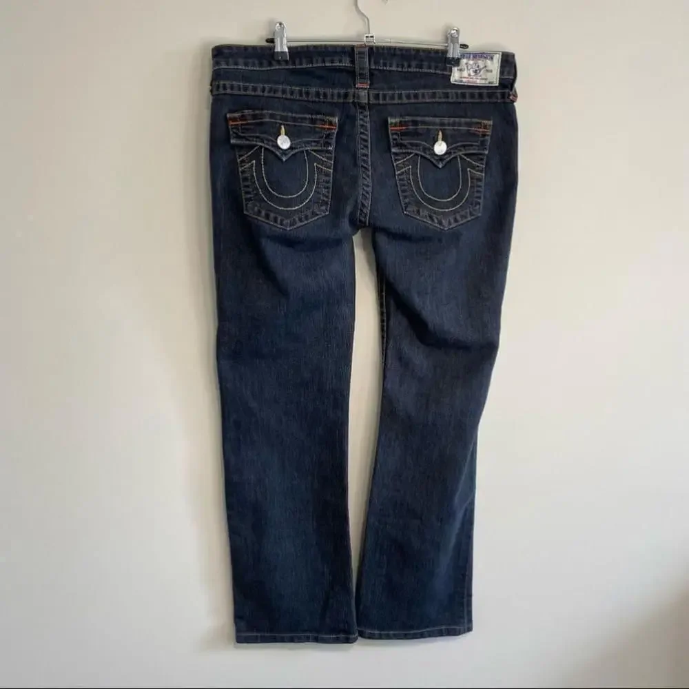 True Religion Ricky Straight - Dark/Black Denim - 32/30 COI Mexico
